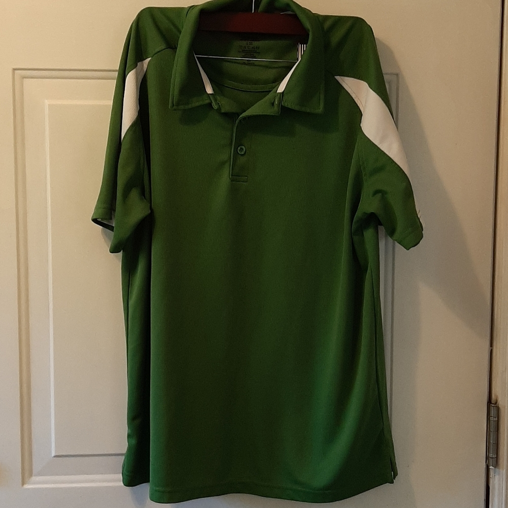 Men's olive green Wilson golf shirt